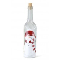 Lit Snowman Wine Bottle Decor Blown Glass Celebrites # 2020160077 638713375995  262638073022